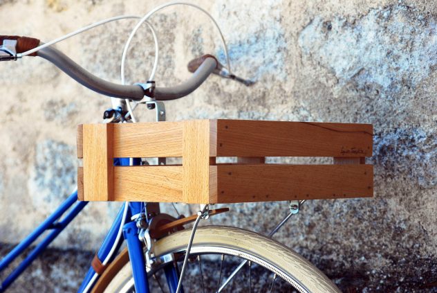 flosbike velo porteur vintage beach cruiser bois finition haut de gamme