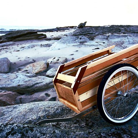 remorque vélo bois design bretagne