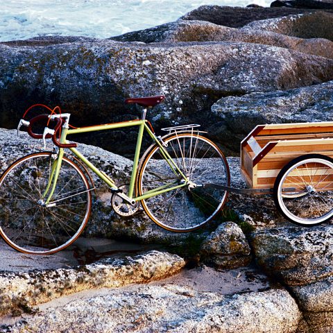remorque vélo bois design bretagne