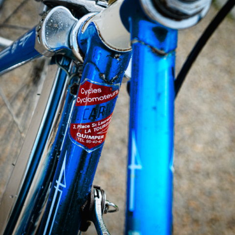 vélo vintage Motoconfort tête de fourche chromée