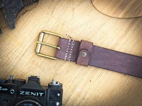 Ceinture cuir - Moka – Image 6