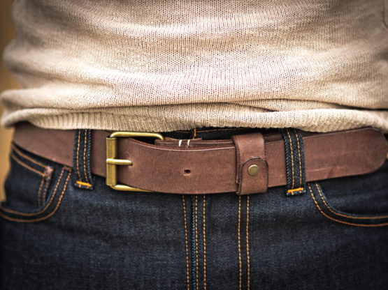 Ceinture cuir - Moka – Image 4
