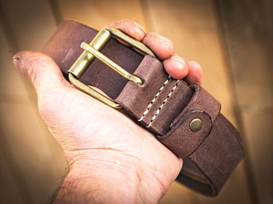 Ceinture cuir - Moka – Image 3