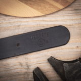 Ceinture cuir cycles tempête noir