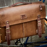 Cartable vélo cuir et bois - Chocolat, Miel ou Noir vintage – Image 10