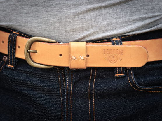 Ceinture cuir tannage végétal nudie jeans