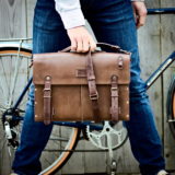 Cartable vélo cuir et bois - Chocolat, Miel ou Noir vintage – Image 9