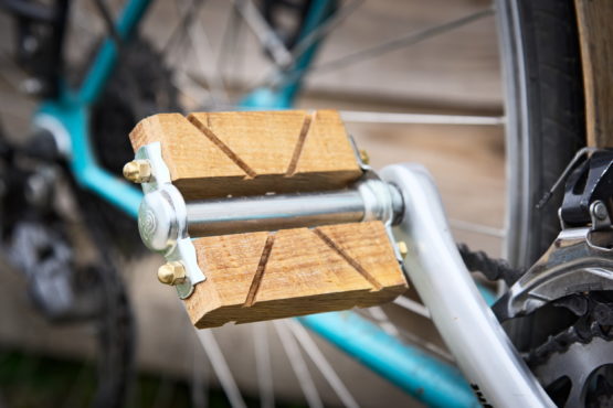Pédales vélo bois - chêne foncé, chêne claire ou hêtre. – Image 6