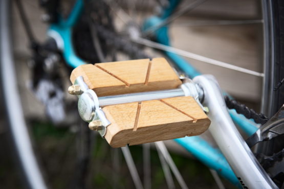 Pédales vélo bois - chêne foncé, chêne claire ou hêtre. – Image 5