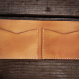 Portefeuille cuir - Miel – Image 5