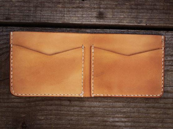 Portefeuille cuir - Miel – Image 5