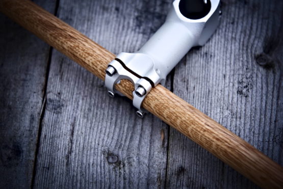 Guidon vélo bois