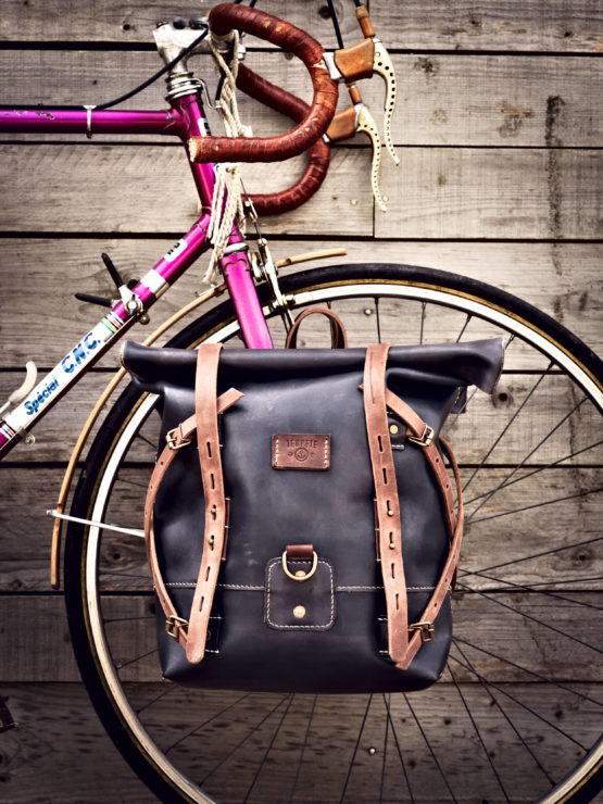 Cargo - Sacoche vélo latéral - Couleur Miel, chocolat ou Noir vintage. – Image 12